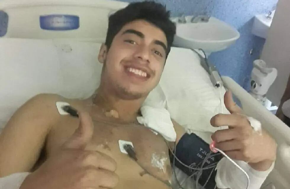 Gabriel Berón, el joven alcanzado por un rayo en San Luis (Facebook Andrea Berón)