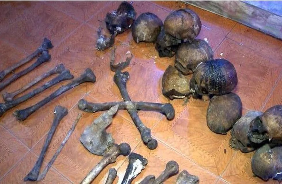 Encuentran 15 cráneos humanos en un templo umbanda en Buenos Aires 
