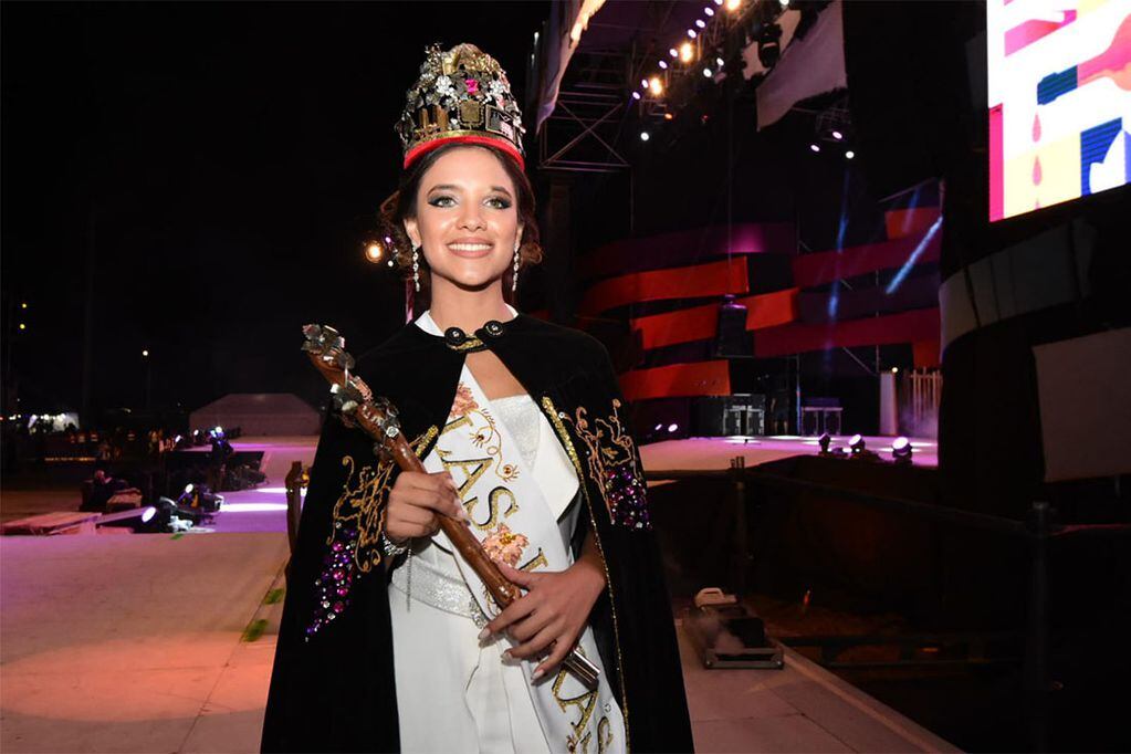 Ailín Mayorga, reina de la vendimia de Las Heras 2022. Foto: Mariana Villa / Los Andes