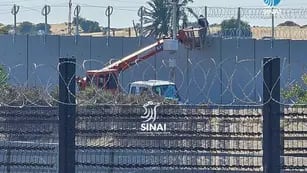 Muro egipcio en la frontera con Gaza