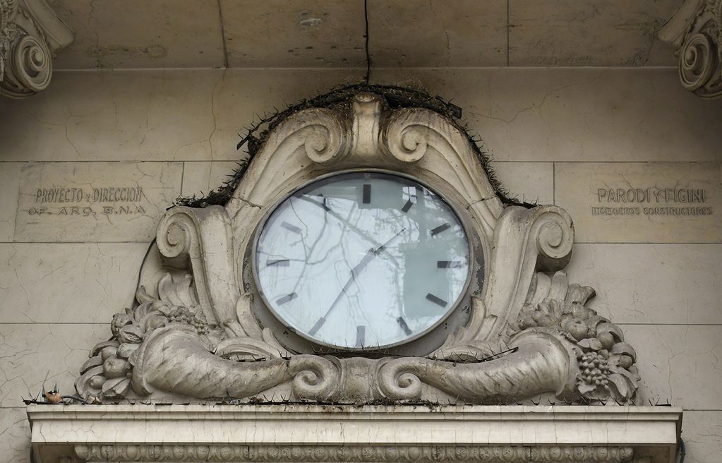 Reloj centenario del Banco de la Nación Argentina, Foto: Orlando Pelichotti
