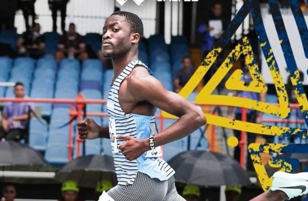 Nace una nueva estrella en el atletismo. Letsile Tebogo, de Botsuana, consiguió a sus 19 años el récord en 100 metros en el Mundial Juvenil. / Gentileza.