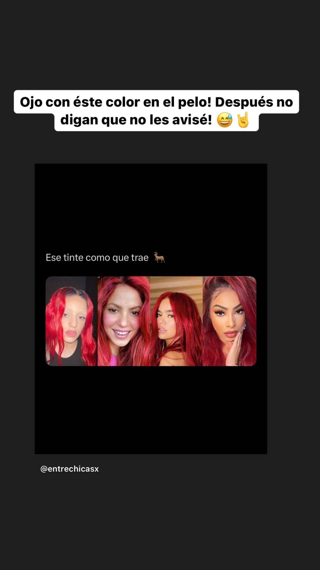 La coincidencia de Shakira, Rosalía, Karol G en el color de pelo.