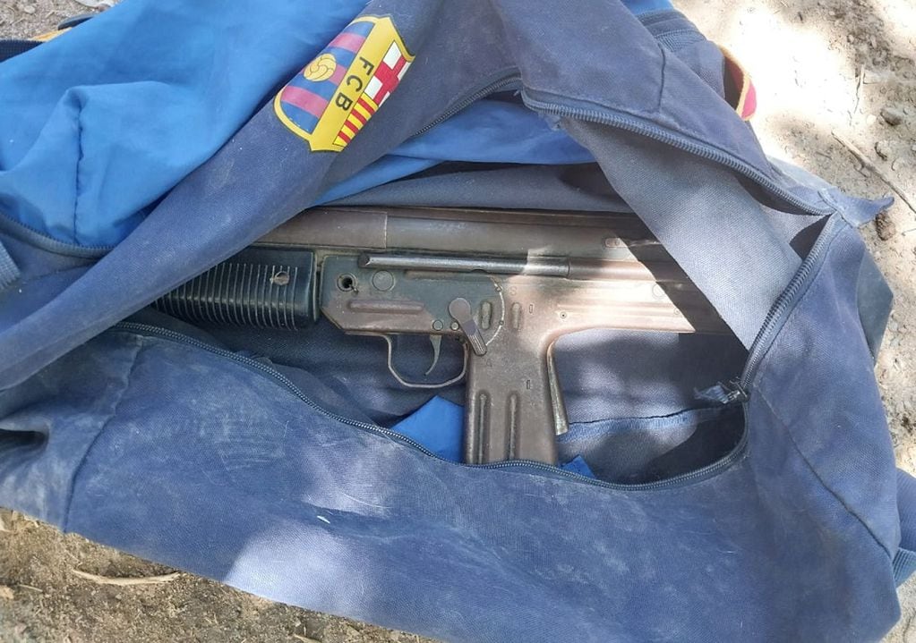 La ametralladora PA3 secuestrada en Los Corralitos. | Foto: Ministerio de Seguridad