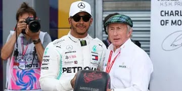 Lewis Hamilton y Jackie Stewart