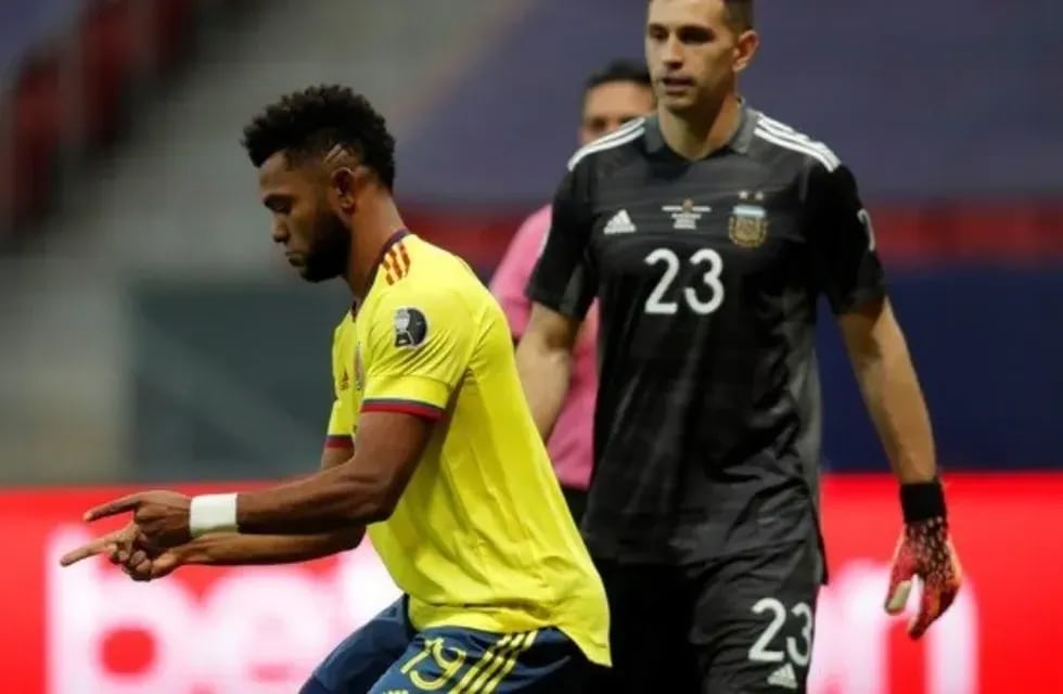 El delantero colombiano fue duro con el arquero argentino luego de la polémica que hubo entre ambos en la Copa América. / Gentileza.