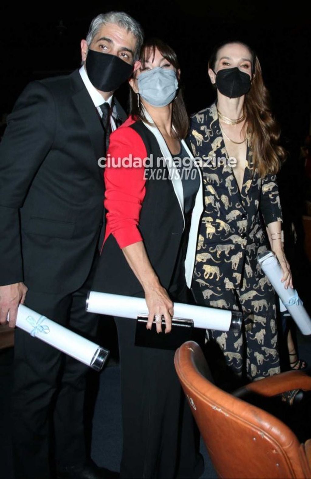 Pablo Echarri y Nancy Dupláa se reencontraron con Natalia Oreiro. Fotos: Ciudad Magazine/ Molvilpress. 