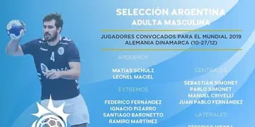 El ex Uncuyo, Andrés Moyano, está entre los 18 convocados. Diego Simonet, Pizarro y Vainstein quedaron afuera por lesión.