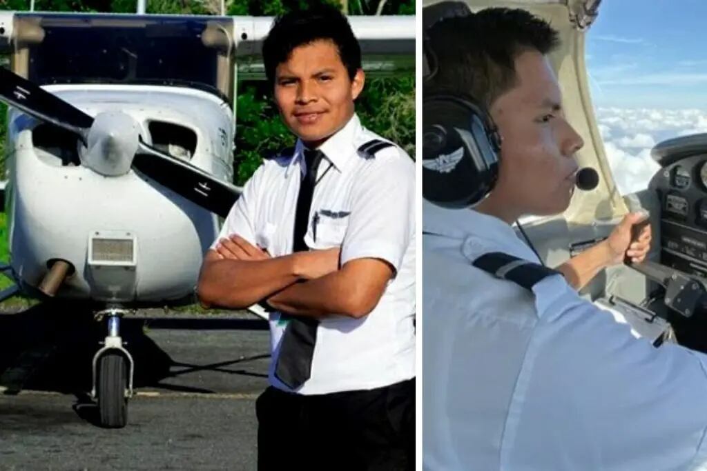 Joven indígena logra graduarse como piloto