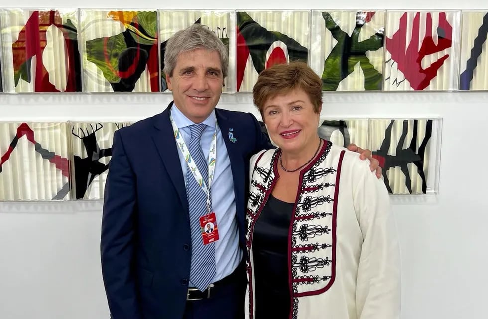Este miércoles Caputo se reunió en Brasil con la jefa del FMI, Kristalina Georgieva. (Foto: X / @Luiscaputoar)