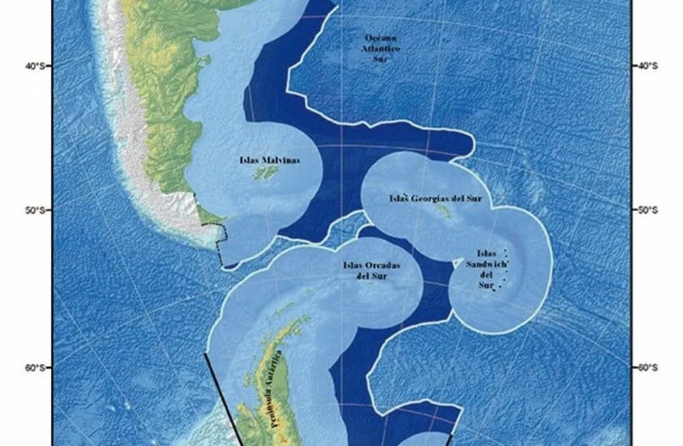 Mapa de la Armada chilena.