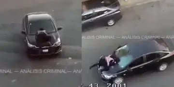 Atropelló a una mujer con su auto y la arrastró en el capó
