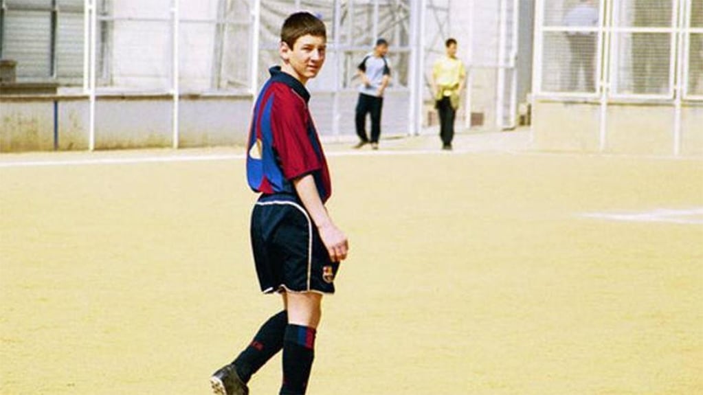 Lionel Messi en las inferiores del Barcelona