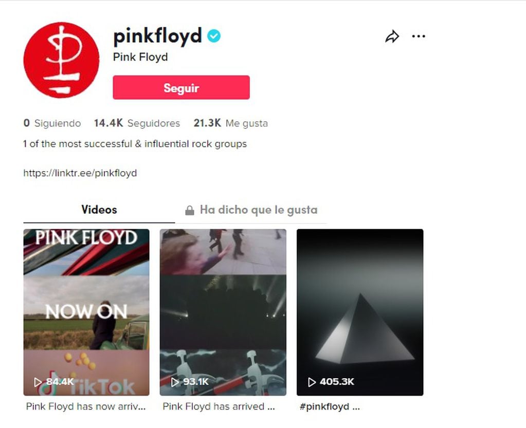 Pink Floyd llegó a TikTok