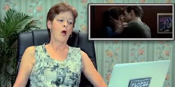 Un video capturó las reacciones de unos adultos al ver por primera vez partes de la película basada en la trilogía literaria erótica.