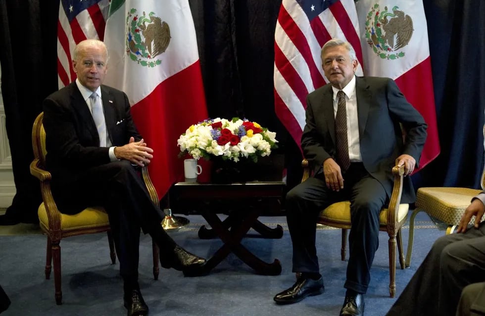 Joe Biden y López Obrador.