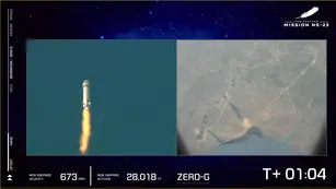 Explotó cohete misión NS-23