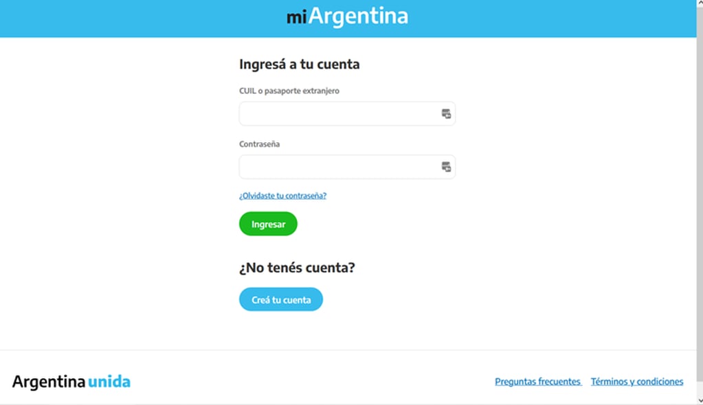Aplicación Mi Argentina