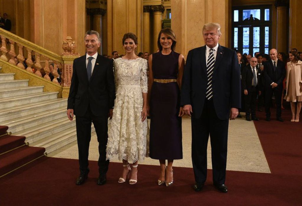 
Maurico Macri y Juliana Awada junto a Donald y Melania Trump
