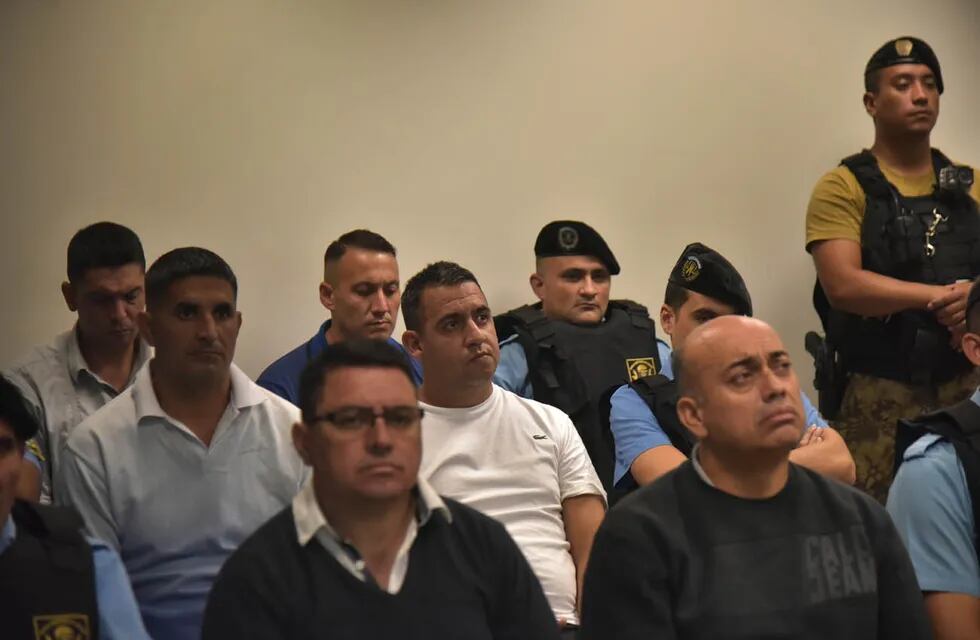 Momentos de la lectura de la sentencia por el crimen de Valentino Blas Correas. / Foto: Facundo Luque / La Voz