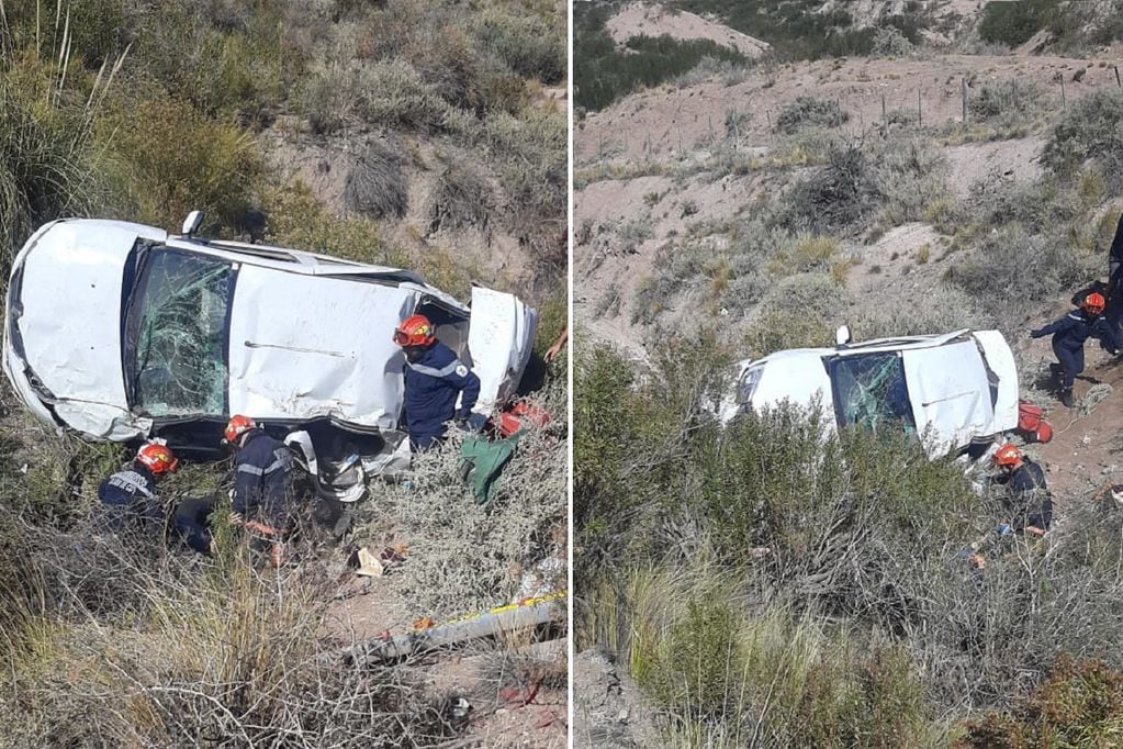 Tragedia en la ruta 7: un auto de origen chileno volcó y hay un muerto (Prensa Ministerio de Seguridad)