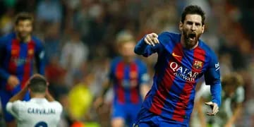  Messi se llena la boca de gol en el Bernabéu.