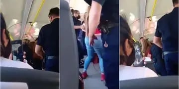 Video: se negó a usar barbijo en el colectivo y se la llevaron presa