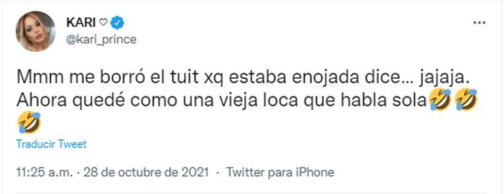 Karina La Princesita se cruzó con su hija Sol en Twitter