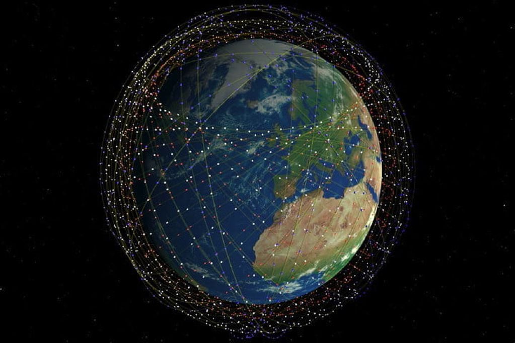Red de satélites Starlink (Web)