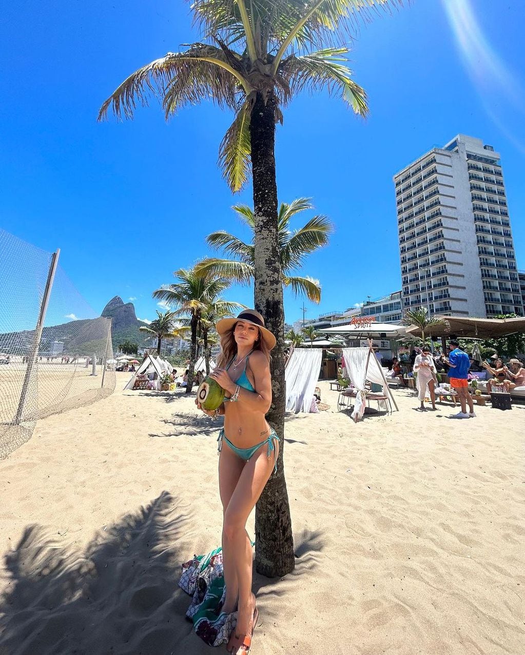Evangelina Anderson se robó las miradas desde Brasil. Gentileza Instagram.