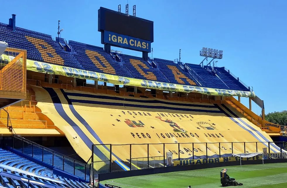 Así luce el estadio de Boca de cara el duelo crucial con Racing Club por la Copa. / Gentileza.