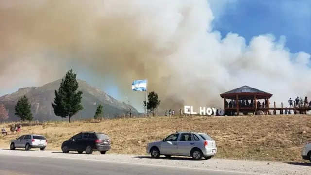 Incendio forestales en Chubut.
