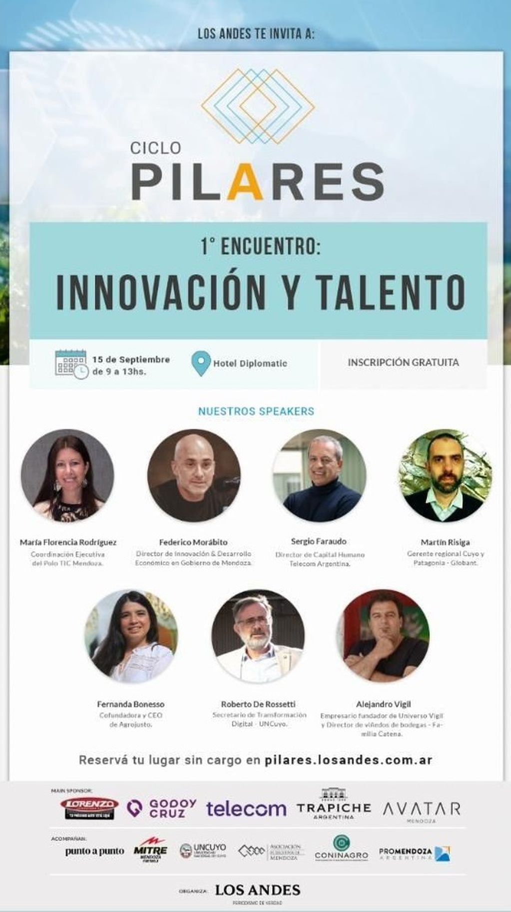 El evento busca reunir empresarios, académicos, funcionarios y ciudadanos para debatir la Mendoza del futuro