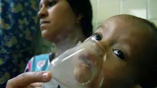 Infecciones respiratorias. Hubo 2.300 niños internados por esta causa. El 91 por ciento fue atendido en pediatría, mientras que el resto fue en neonatología (AP)