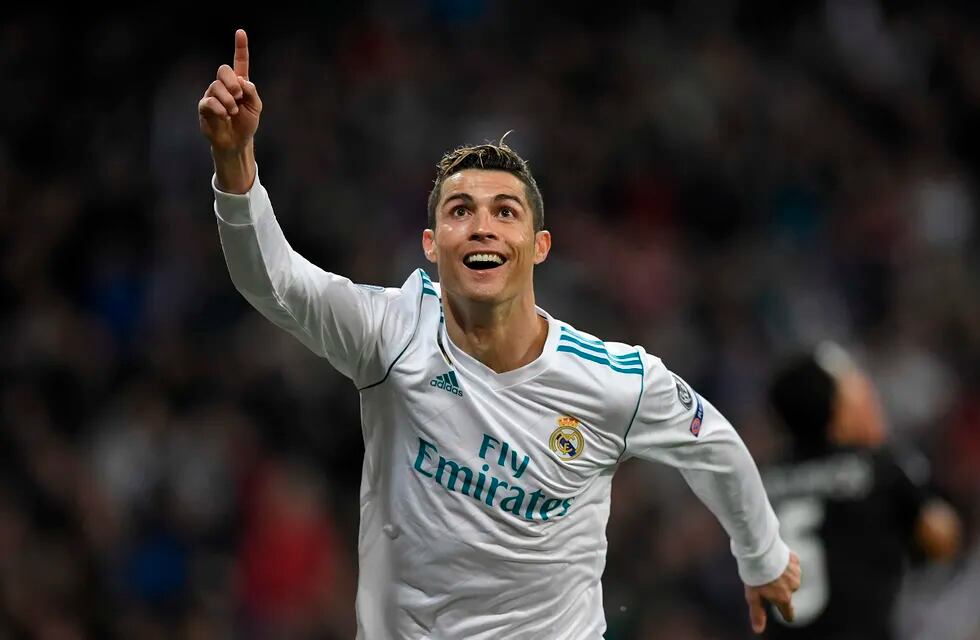 Cristiano Ronaldo festejó el triunfo del Real Madrid sobre el Barcelona a la distancia. / Gentileza.