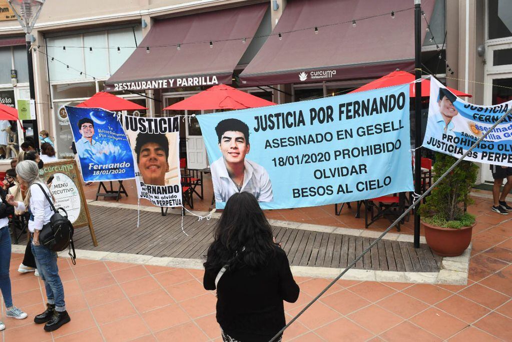 Justicia. El acto homenaje en Villa Gesell, a dos años del asesinato de Fernando Baez Sosa. (Clarín)