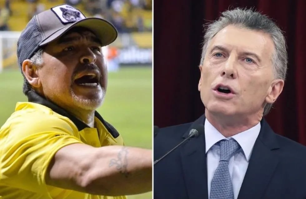 Maradona y Macri, una relación que no tiene grises. / Gentileza