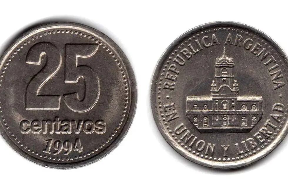 Las monedas de 25 centavos por las cuales se pagan una buena suma de dinero.