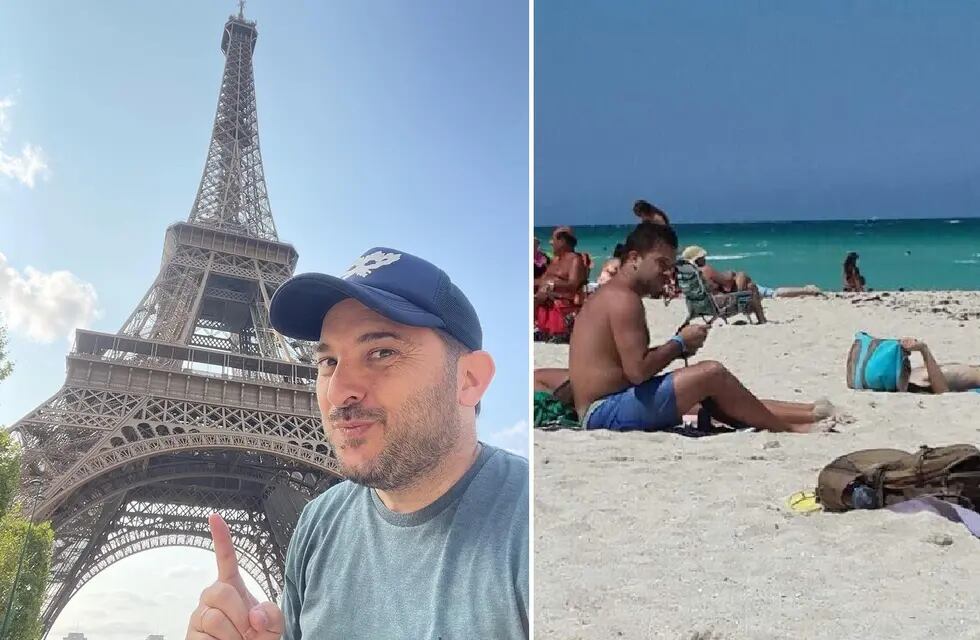 Diego Brancatelli se quejó de que Mar del Plata está “más linda” y le recordaron que vacaciona en Miami y París (X)