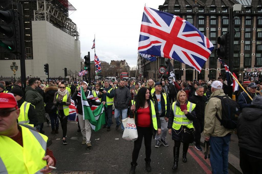 
Manifestantes pro Brexit en las calles de Londres,  | AFP
   