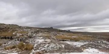 Nieve en Altas Cumbres. (Traslasierra Noticias)