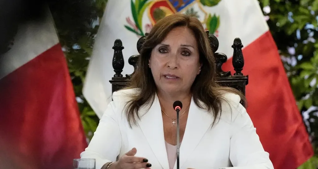 Dina Boluarte, presidente de Perú. 