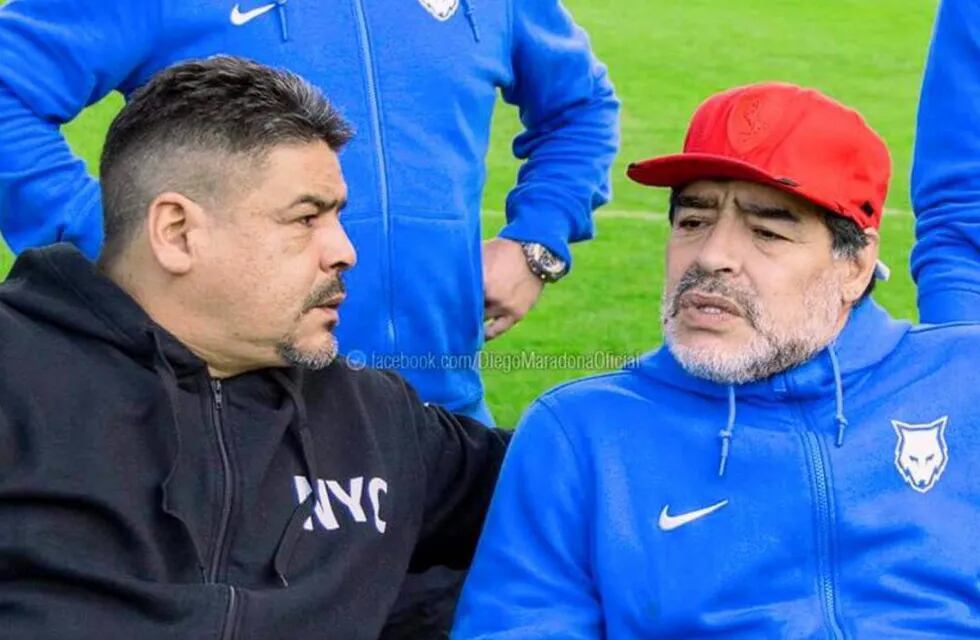 Hugo y Diego Maradona. / Gentileza.