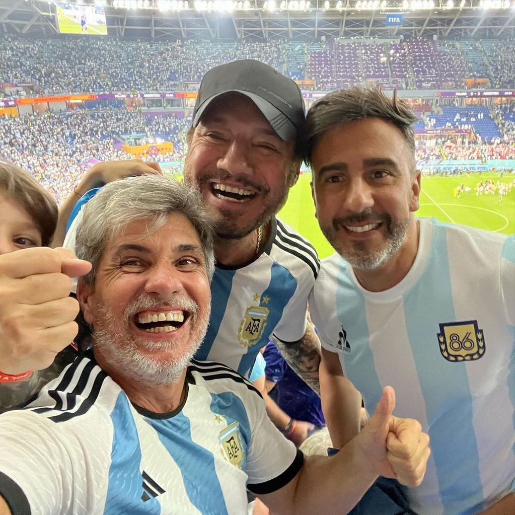 Los famosos que alentaron a la Argentina desde Qatar.
