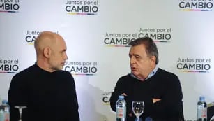 Horacio Rodríguez Larreta y Mario Negri