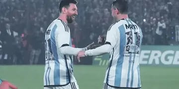Lionel Messi y Maxi Rodriguez