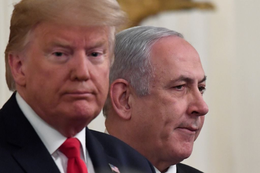 Donald Trump y Benjamin Netanyahu en Washington (AP)