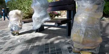 Rompen esculturas en Ciudad