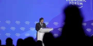 El presidente Javier Milei en el Foro Mundial de Davos 2023