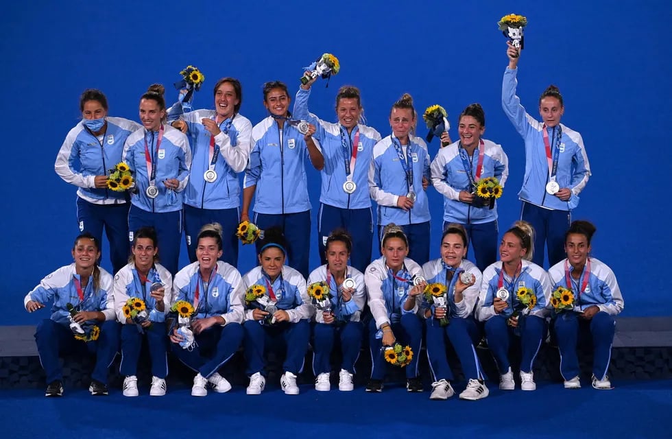 La emotiva entrega de medallas de Las Leonas, en Tokio 2020.